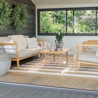 Root Outdoor-Teppich 240x340 cm – Großer Teppich für Wintergarten & Terrasse | Willab Garden