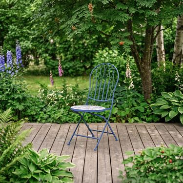 Arbour Caféstuhl – Klappstuhl mit Mosaik für Balkon & Terrasse | Willab Garden