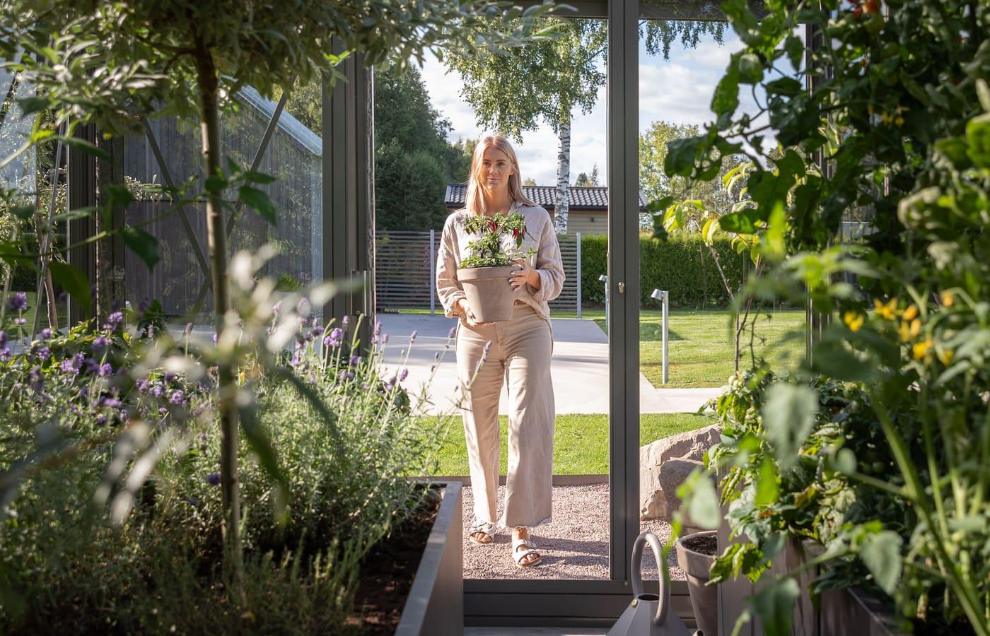 Der Gartenraum Molins in den Gärten von Norrviken