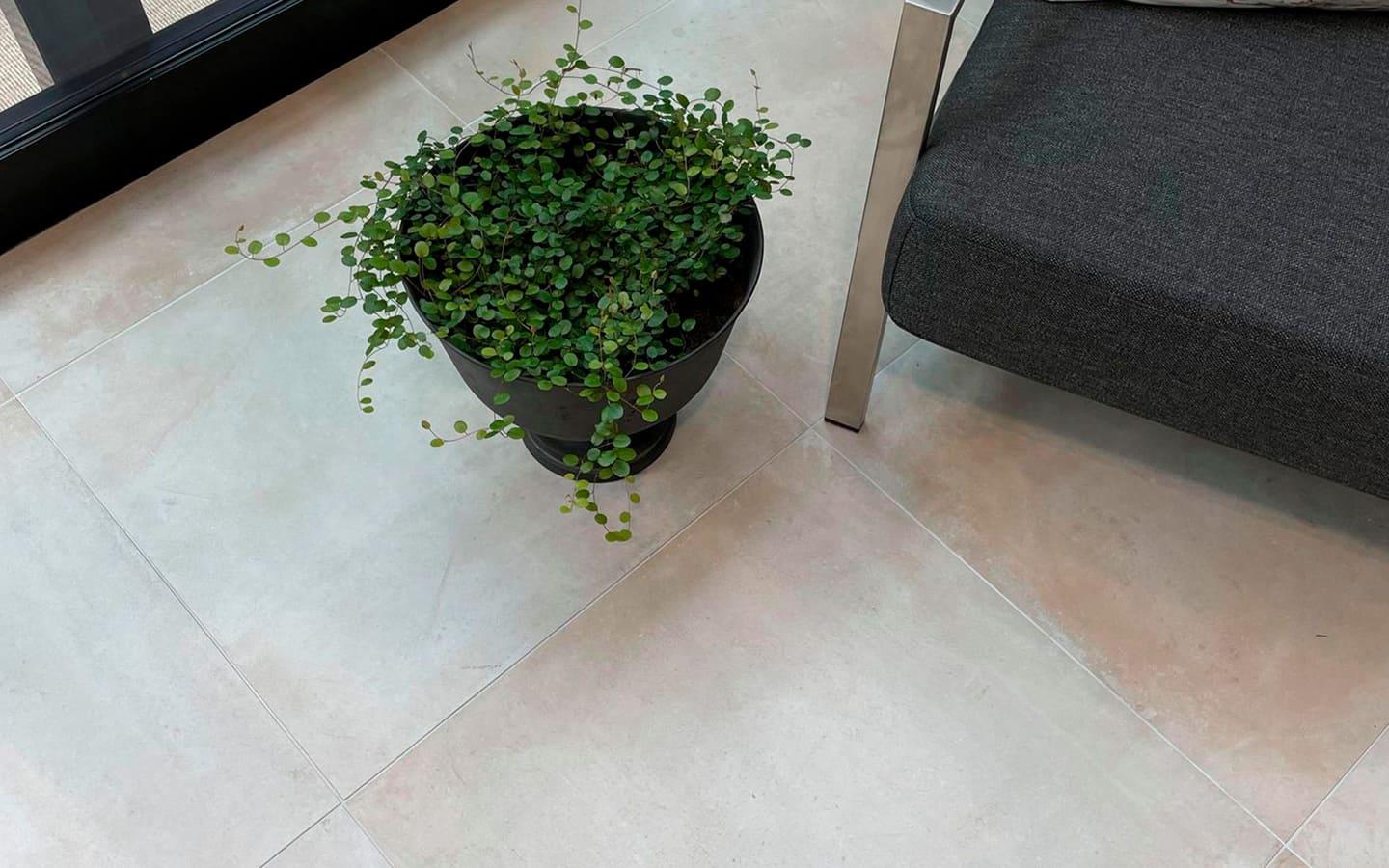 Uterum Golv Klinker Detalj