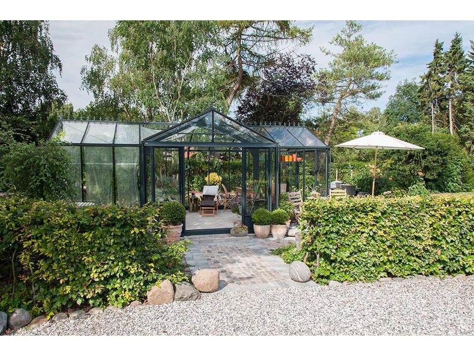 Esschert Design Tischgewächshaus Vintage - Verzinktes Metall 36x19x33cm